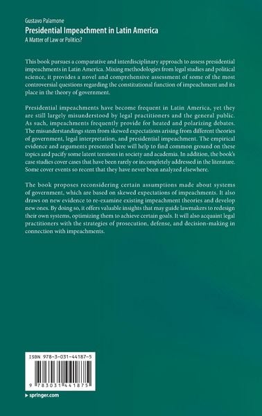 Produktbild: Presidential Impeachment in Latin America