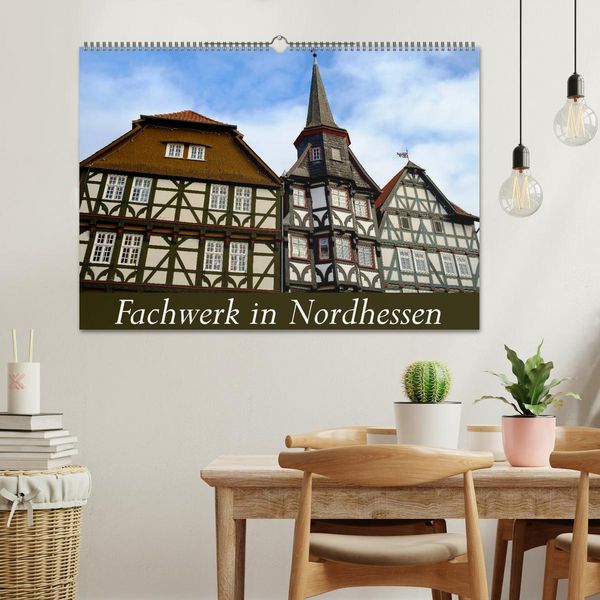 Produktbild: Fachwerk in Nordhessen (Wandkalender 2026 DIN A2 quer), CALVENDO Monatskalender