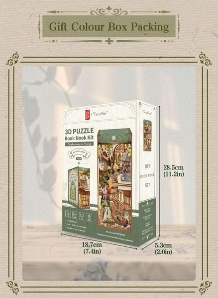 Produktbild: Book Nook DIY B&uuml;cherecke Shakespears Verse