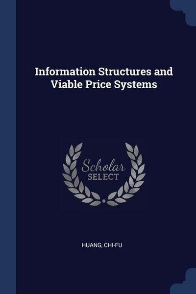 Produktbild: Information Structures and Viable Price Systems