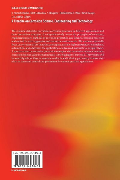 Produktbild: A Treatise on Corrosion Science, Engineering and Technology