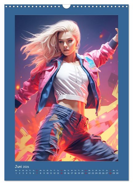 Produktbild: Urban Dancer. Streetstyle-Szene-Illustrationen (Wandkalender 2026 DIN A3 hoch), CALVENDO Monatskalender