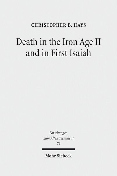 Produktbild: Death in the Iron Age II and in First Isaiah