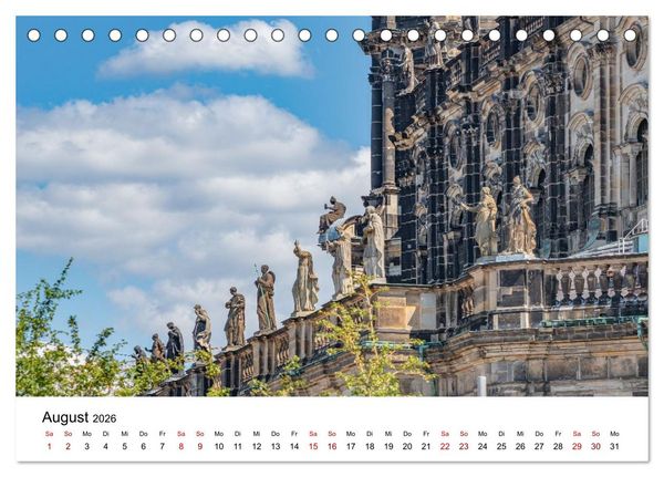 Produktbild: Dresden, Atmosph&auml;re der Altstadt (Tischkalender 2026 DIN A5 quer), CALVENDO Monatskalender