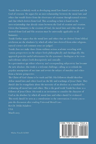 Produktbild: Universal Moral Laws Creational and Theistic Foundations Of Morality and Ethics