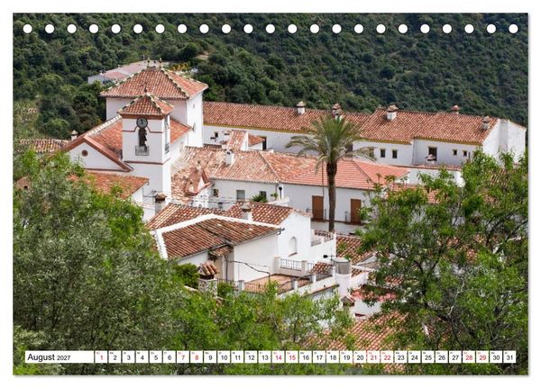 Produktbild: Momente einer Reise - Pueblos Blancos (Tischkalender 2027 DIN A5 quer), CALVENDO Monatskalender