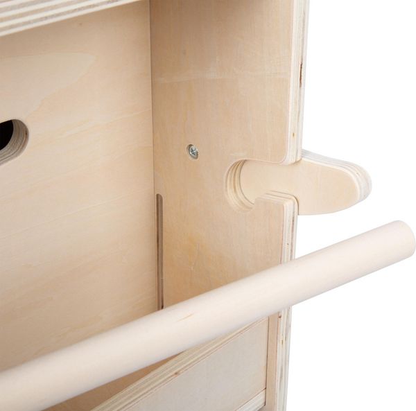 Produktbild: Small foot 12423 - Spielzeugbox mit Sitz und Rollen Elefant Wildlife, Holz/Filz, Ma&szlig;e: 63x51x41cm
