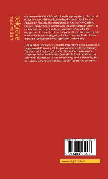 Produktbild: Citizenship and Political Education Today