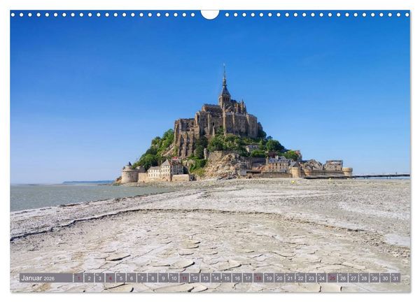 Produktbild: Le Mont-Saint-Michel - Sagenumwobener Klosterberg im Watt (Wandkalender 2026 DIN A3 quer), CALVENDO Monatskalender