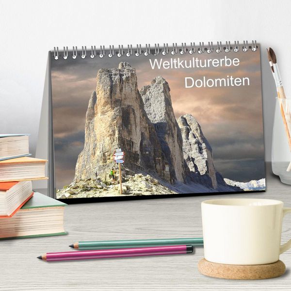 Produktbild: Weltkulturerbe Dolomiten S&uuml;d Tirol (Tischkalender 2026 DIN A5 quer), CALVENDO Monatskalender