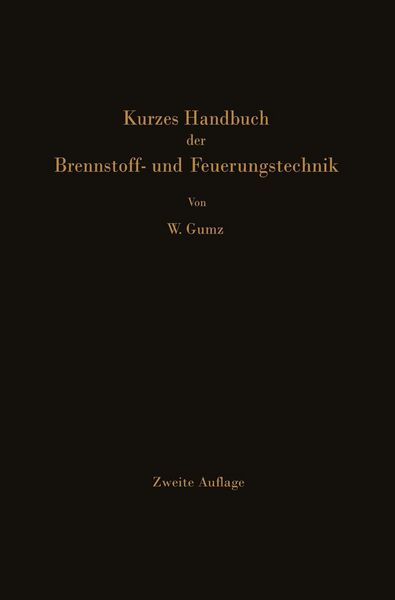 Produktbild: Kurzes Handbuch der Brennstoff- und Feuerungstechnik