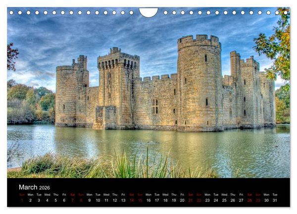 Produktbild: Castles of Kent and Sussex (Wall Calendar 2026 DIN A4 landscape), CALVENDO 12 Month Wall Calendar
