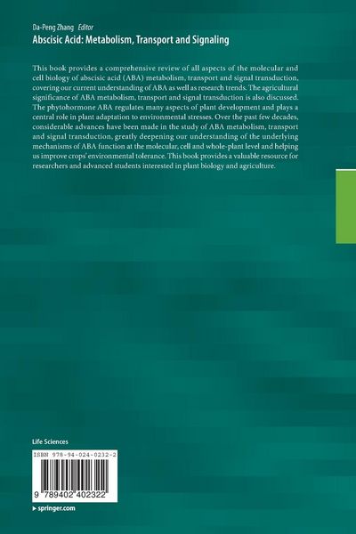 Produktbild: Abscisic Acid: Metabolism, Transport and Signaling