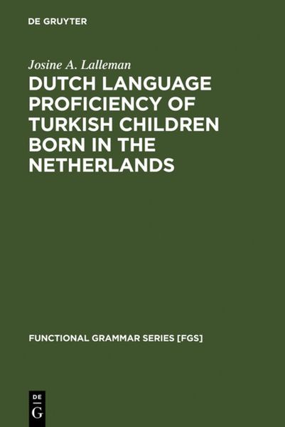 Produktbild: Dutch Language Proficiency of Turkish Children Born in the Netherlands