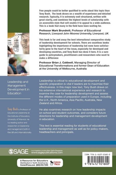 Produktbild: Leadership and Management Development in Education