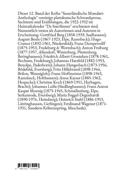 Produktbild: Sauerl&auml;ndische Mundart-Anthologie XII