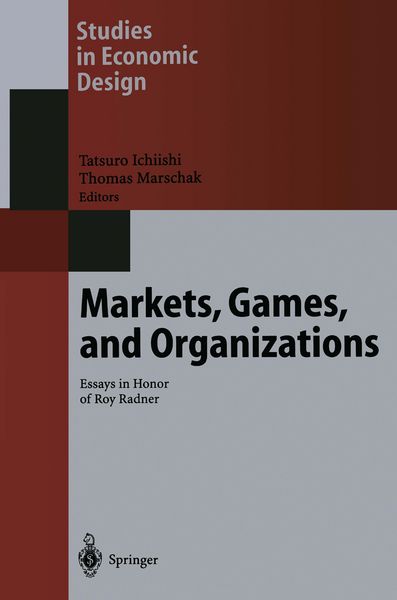 Produktbild: Markets, Games, and Organizations