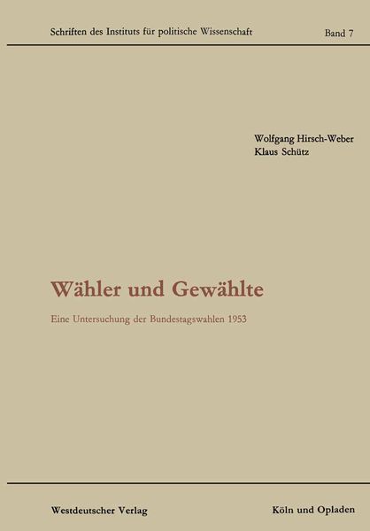 Produktbild: W&auml;hler und Gew&auml;hlte