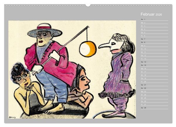 Produktbild: Wolf-Dieter Pfenning &ndash; 12 Monate auf Papier (Wandkalender 2026 DIN A2 quer), CALVENDO Monatskalender