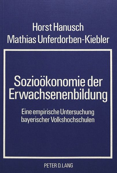 Produktbild: Sozio&ouml;konomie der Erwachsenenbildung