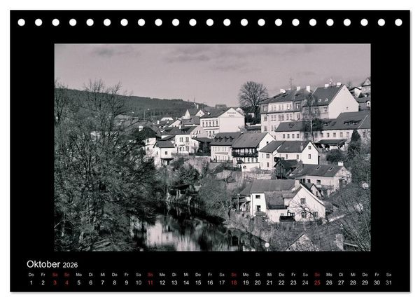 Produktbild: Sch&ouml;nheit an der Moldau - Cesky Krumlov (Tischkalender 2026 DIN A5 quer), CALVENDO Monatskalender