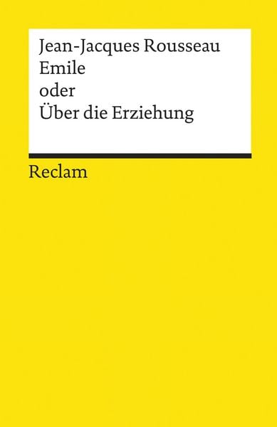 Produktbild: Emile oder &Uuml;ber die Erziehung