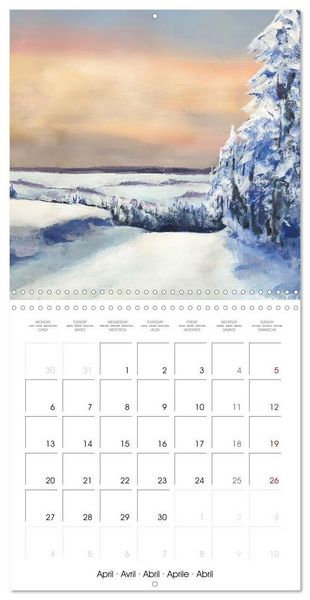 Produktbild: Winter paintings (Wall Calendar 2026 12 &times; 12 Inch) CALVENDO 12 Month Wall Calendar