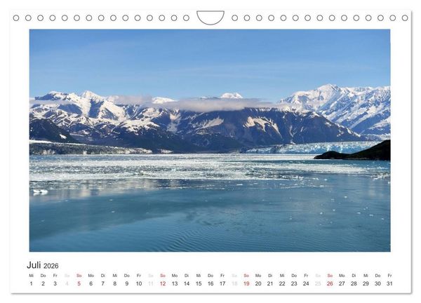 Produktbild: ALASKA Gletscher EIS (Wandkalender 2026 DIN A4 quer), CALVENDO Monatskalender