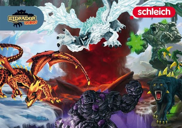Produktbild: schleich&reg; 51611 - Eldrador Creatures, Das Kartenspiel Quartett & Trumpf, Metalldose