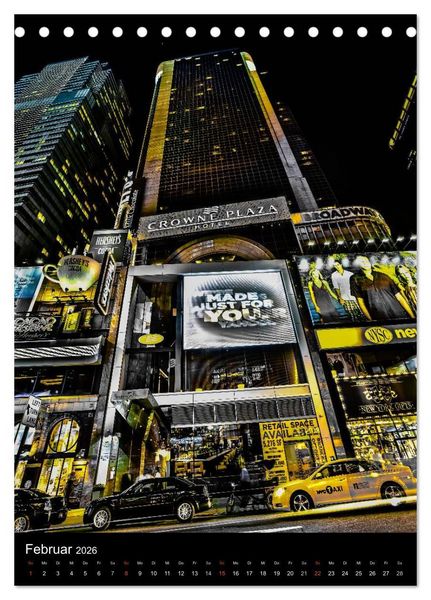 Produktbild: NEW YORK &ndash; street view (Tischkalender 2026 DIN A5 hoch), CALVENDO Monatskalender