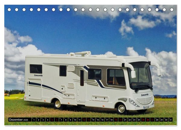 Produktbild: Miniaturwelten des Campings (Tischkalender 2026 DIN A5 quer), CALVENDO Monatskalender