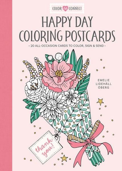 Produktbild: Happy Day Coloring Postcards