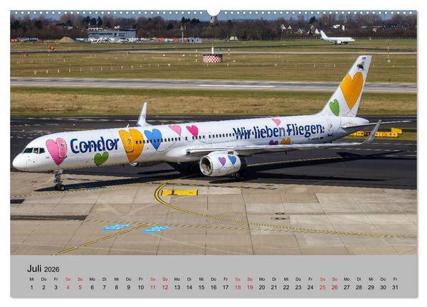 Produktbild: Welt der Flugzeuge - Faszination Luftfahrt 2026 (hochwertiger Premium Wandkalender 2026 DIN A2 quer), Kunstdruck in Hochglanz
