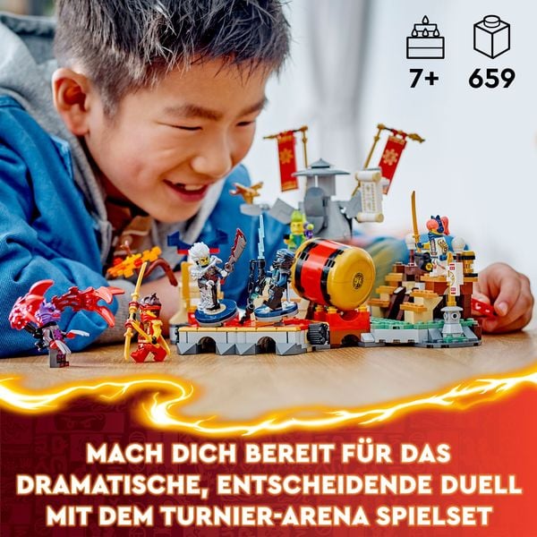 Produktbild: LEGO NINJAGO Turnier-Arena, Abenteuer-Spielzeug mit 6 Minifiguren 71818
