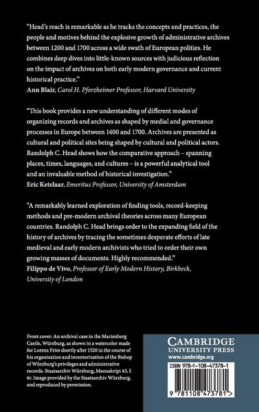 Produktbild: Making Archives in Early Modern Europe
