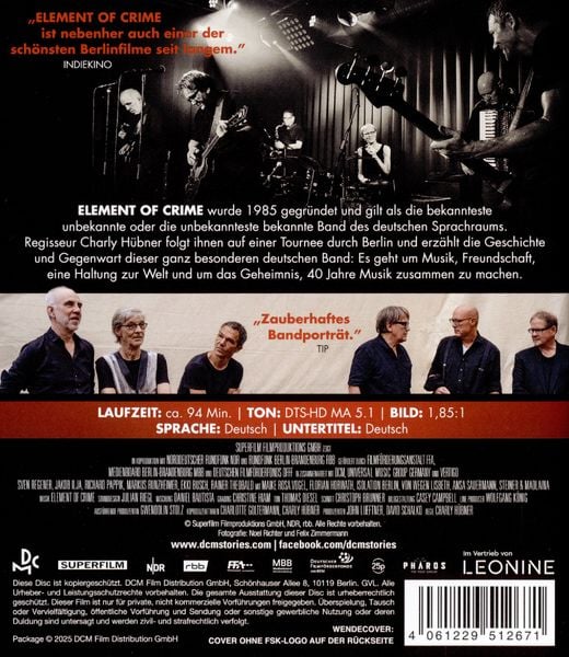 Produktbild: Element of Crime - Wenn es dunkel und kalt wird in Berlin