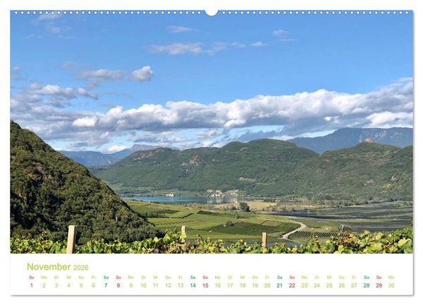 Produktbild: Der Kalterer See - Sch&ouml;nheit in S&uuml;dtirols S&uuml;den (hochwertiger Premium Wandkalender 2026 DIN A2 quer), Kunstdruck in Hochglanz