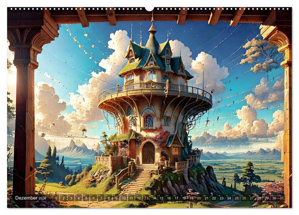 Produktbild: Reise in einer M&auml;rchenwelt (hochwertiger Premium Wandkalender 2026 DIN A2 quer), Kunstdruck in Hochglanz