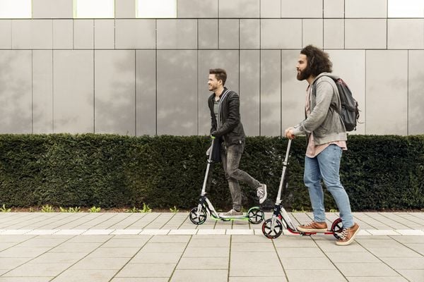 Produktbild: Hudora Big Wheel GS 205 neon, Scooter mit 205 mm Rolle