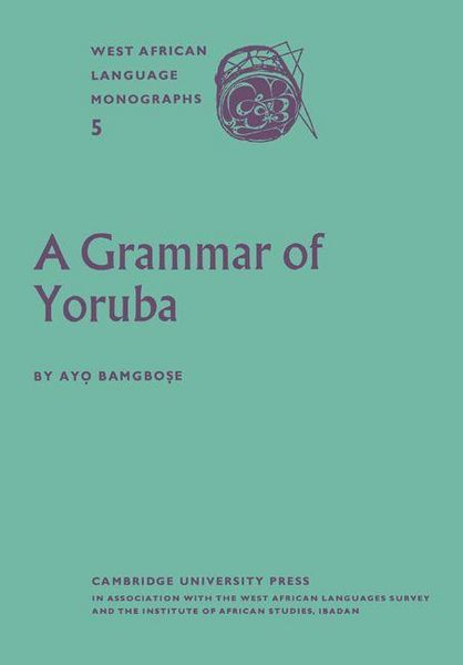 Produktbild: A Grammar of Yoruba