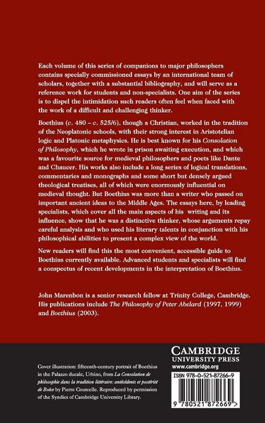 Produktbild: The Cambridge Companion to Boethius