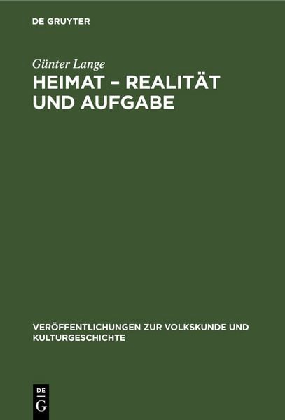 Produktbild: Heimat &ndash; Realit&auml;t und Aufgabe