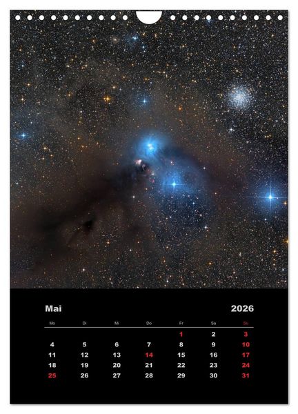 Produktbild: Astronomie 2026 (Wandkalender 2026 DIN A4 hoch), CALVENDO Monatskalender