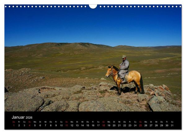 Produktbild: Einsame Mongolei (Wandkalender 2026 DIN A3 quer), CALVENDO Monatskalender