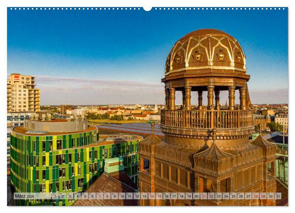 Produktbild: Malm&ouml; von oben (hochwertiger Premium Wandkalender 2026 DIN A2 quer), Kunstdruck in Hochglanz