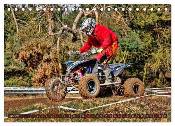 Produktbild: Quad - so cool (Tischkalender 2026 DIN A5 quer), CALVENDO Monatskalender