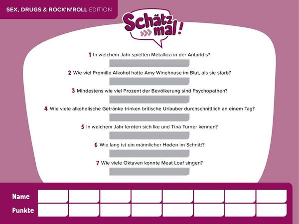Produktbild: Sch&auml;tz mal! Sex, Drugs & Rock'n'Roll Offline-Edition