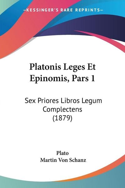 Produktbild: Platonis Leges Et Epinomis, Pars 1