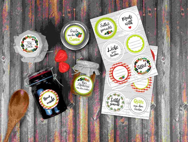 Produktbild: URSUS 24 Sticker "Selbst gemacht"