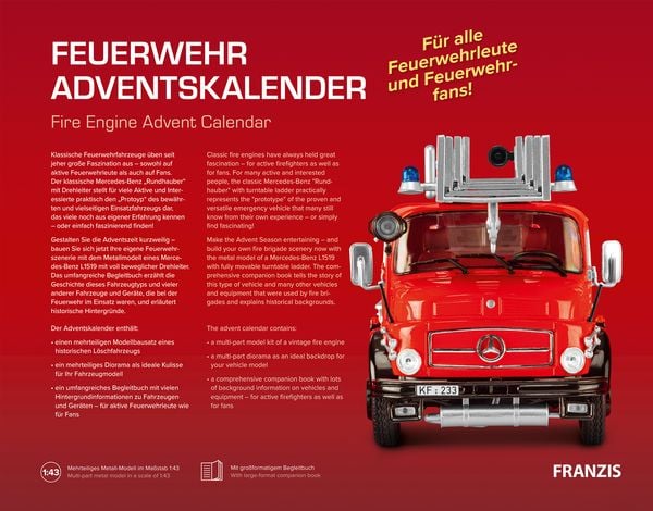 Produktbild: FRANZIS 67206 - Feuerwehr Adventskalender